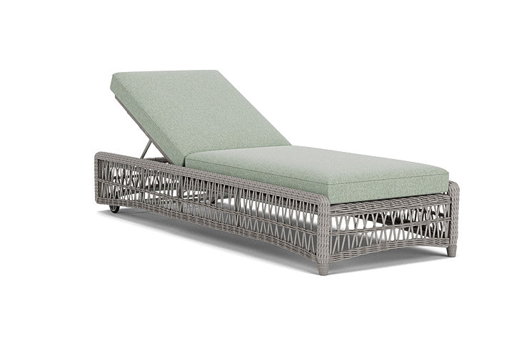Lloyd Flanders - Mackinac Chaise In Putty Finish With Serene Spa Fabric - 2730200592031 view 1