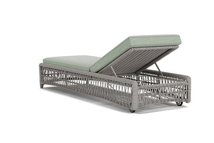 Lloyd Flanders - Mackinac Chaise In Putty Finish With Serene Spa Fabric - 2730200592031 view 2
