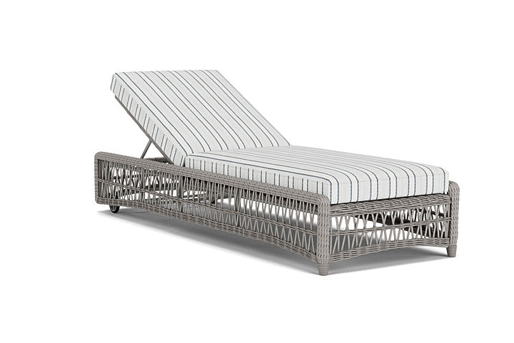 Lloyd Flanders - Mackinac Chaise In Putty Finish With Tamer Fog Fabric - 2730200592037 view 1