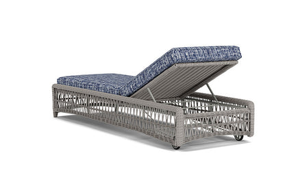 Lloyd Flanders - Mackinac Chaise In Putty Finish With Visions Cobalt Fabric - 273020059683 view 2