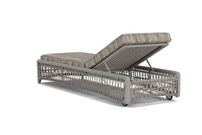 Lloyd Flanders - Mackinac Chaise In Putty Finish With Woodgrain Ash Fabric - 273020059723 view 2