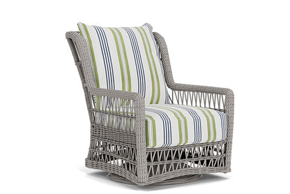 Lloyd Flanders - Mackinac High Back Swivel Glider Lounge Chair In Putty Finish With Berkely Hall Green Fabric - 2730900592062 view 1