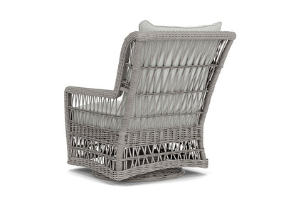 Lloyd Flanders - Mackinac High Back Swivel Glider Lounge Chair In Putty Finish With Bright Side Fog Fabric - 2730900592012 view 2