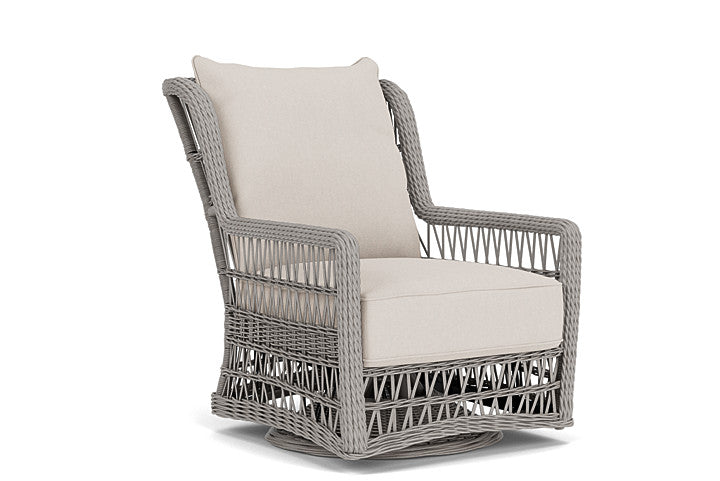 Lloyd Flanders - Mackinac High Back Swivel Glider Lounge Chair In Putty Finish With Canvas Canvas Fabric - 273090059319 view 1