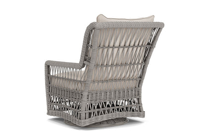 Lloyd Flanders - Mackinac High Back Swivel Glider Lounge Chair In Putty Finish With Canvas Canvas Fabric - 273090059319 view 2