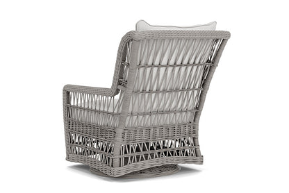 Lloyd Flanders - Mackinac High Back Swivel Glider Lounge Chair In Putty Finish With Canvas Natural Fabric - 273090059159 view 2