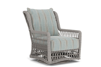 Lloyd Flanders - Mackinac High Back Swivel Glider Lounge Chair In Putty Finish With Colorwave Mist Fabric - 2730900592072 view 1