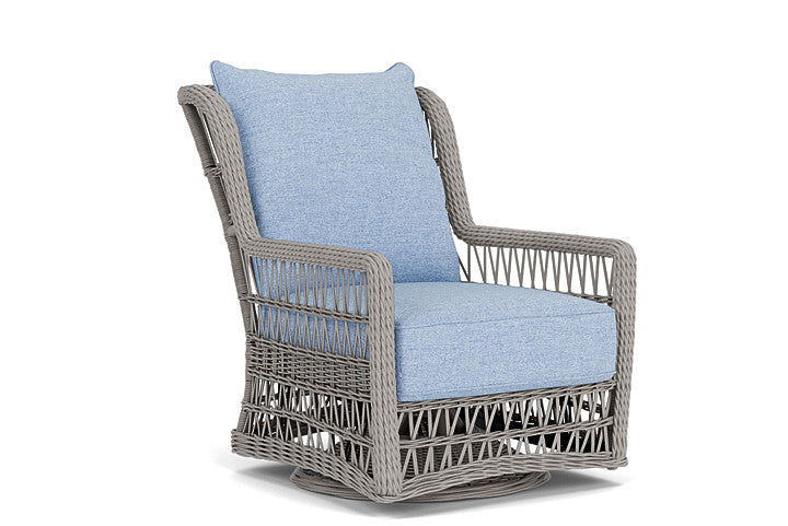 Lloyd Flanders - Mackinac High Back Swivel Glider Lounge Chair In Putty Finish With Demo Skyway Fabric - 273090059065 view 1