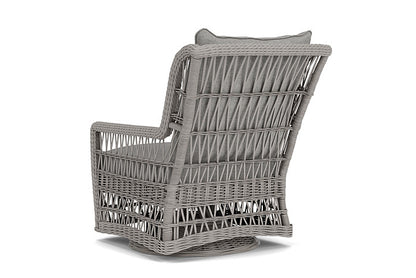 Lloyd Flanders - Mackinac High Back Swivel Glider Lounge Chair In Putty Finish With Demo Stone Fabric - 273090059095 view 2