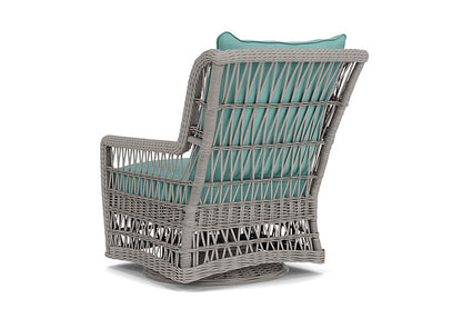 Lloyd Flanders - Mackinac High Back Swivel Glider Lounge Chair In Putty Finish With Fife Aruba Fabric - 273090059748 view 2