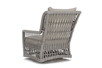 Lloyd Flanders - Mackinac High Back Swivel Glider Lounge Chair In Putty Finish With Friendly Flax Fabric - 2730900592026 view 2