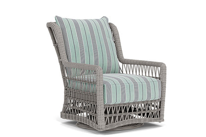 Lloyd Flanders - Mackinac High Back Swivel Glider Lounge Chair In Putty Finish With Hansen Seaglass Fabric - 2730900591926 view 1