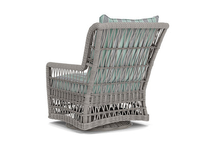 Lloyd Flanders - Mackinac High Back Swivel Glider Lounge Chair In Putty Finish With Hansen Seaglass Fabric - 2730900591926 view 2
