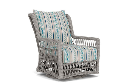 Lloyd Flanders - Mackinac High Back Swivel Glider Lounge Chair In Putty Finish With Ilona Resort Fabric - 2730900592069 view 1