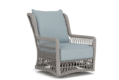 Lloyd Flanders - Mackinac High Back Swivel Glider Lounge Chair In Putty Finish With Kadogo Lake Fabric - 2730900592041 view 1