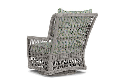 Lloyd Flanders - Mackinac High Back Swivel Glider Lounge Chair In Putty Finish With Plume Spring Fabric - 2730900592085 view 2