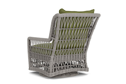 Lloyd Flanders - Mackinac High Back Swivel Glider Lounge Chair In Putty Finish With Reflections Grass Fabric - 2730900592051 view 2