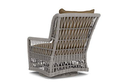 Lloyd Flanders - Mackinac High Back Swivel Glider Lounge Chair In Putty Finish With Reflections Straw Fabric - 2730900592053 view 2