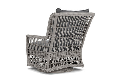Lloyd Flanders - Mackinac High Back Swivel Glider Lounge Chair In Putty Finish With Remy Graphite Fabric - 2730900592003 view 2