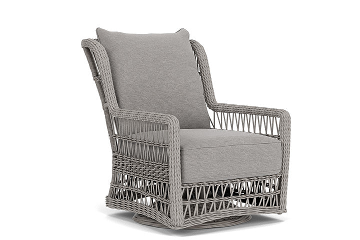 Lloyd Flanders - Mackinac High Back Swivel Glider Lounge Chair In Putty Finish With Remy Shadow Fabric - 2730900592004 view 1
