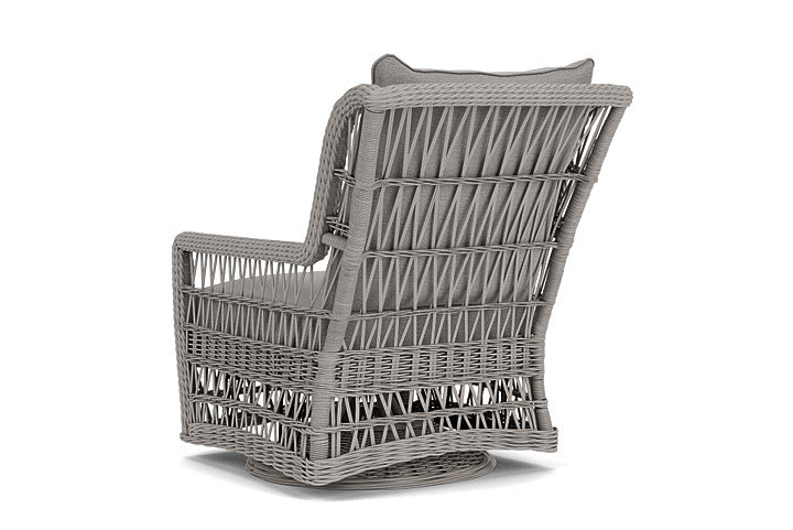 Lloyd Flanders - Mackinac High Back Swivel Glider Lounge Chair In Putty Finish With Remy Shadow Fabric - 2730900592004 view 2