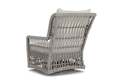 Lloyd Flanders - Mackinac High Back Swivel Glider Lounge Chair In Putty Finish With Rollo Linen Fabric - 2730900592020 view 2