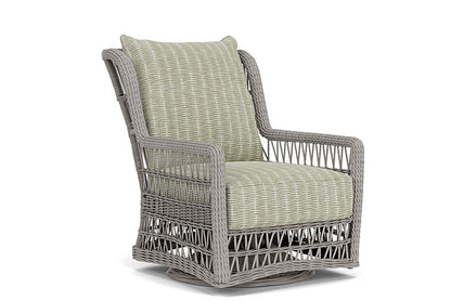 Lloyd Flanders - Mackinac High Back Swivel Glider Lounge Chair In Putty Finish With Romulo Laurel Fabric - 2730900592049 view 1