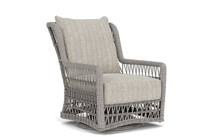 Lloyd Flanders - Mackinac High Back Swivel Glider Lounge Chair In Putty Finish With Romulo Mineral Fabric - 2730900592050 view 1