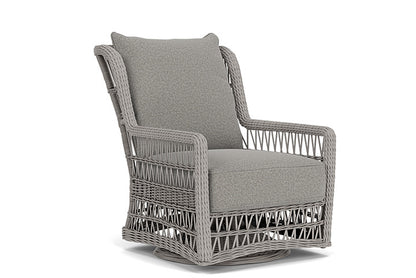 Lloyd Flanders - Mackinac High Back Swivel Glider Lounge Chair In Putty Finish With Rumba Nickel Fabric - 2730900592011 view 1