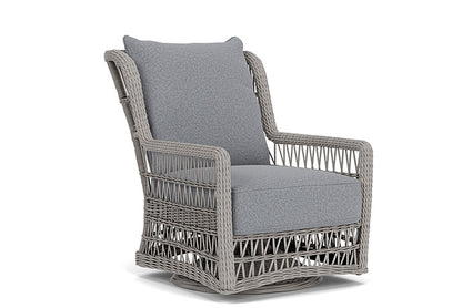 Lloyd Flanders - Mackinac High Back Swivel Glider Lounge Chair In Putty Finish With Rumba Stonewashed Fabric - 2730900592006 view 1