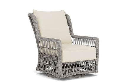 Lloyd Flanders - Mackinac High Back Swivel Glider Lounge Chair In Putty Finish With Sailcloth Sailor Fabric - 273090059434 view 1