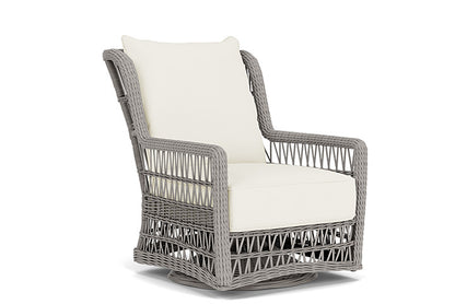 Lloyd Flanders - Mackinac High Back Swivel Glider Lounge Chair In Putty Finish With Sailcloth Salt Fabric - 273090059890 view 1