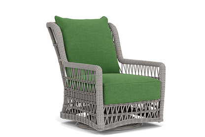 Lloyd Flanders - Mackinac High Back Swivel Glider Lounge Chair In Putty Finish With Seadog Botanical Fabric - 2730900592066 view 1