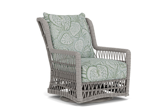 Lloyd Flanders - Mackinac High Back Swivel Glider Lounge Chair In Putty Finish With Sensibility Spring Fabric - 2730900592081 view 1