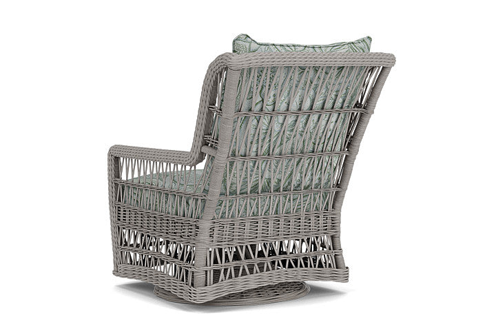 Lloyd Flanders - Mackinac High Back Swivel Glider Lounge Chair In Putty Finish With Sensibility Spring Fabric - 2730900592081 view 2