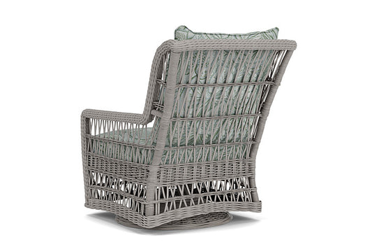Lloyd Flanders - Mackinac High Back Swivel Glider Lounge Chair In Putty Finish With Sensibility Spring Fabric - 2730900592081 view 2