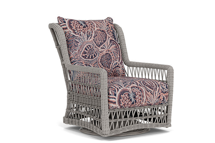 Lloyd Flanders - Mackinac High Back Swivel Glider Lounge Chair In Putty Finish With Sensiblity Splendor Fabric - 2730900592082 view 1
