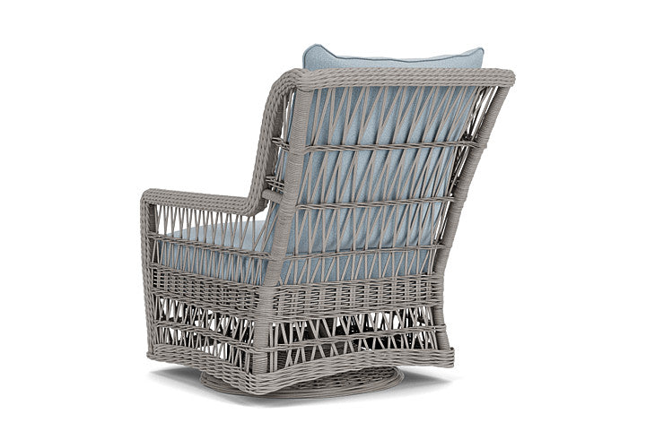 Lloyd Flanders - Mackinac High Back Swivel Glider Lounge Chair In Putty Finish With Unearth Dew Fabric - 2730900592084 view 2