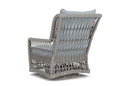Lloyd Flanders - Mackinac High Back Swivel Glider Lounge Chair In Putty Finish With Unearth Dew Fabric - 2730900592084 view 2
