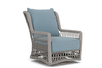 Lloyd Flanders - Mackinac High Back Swivel Glider Lounge Chair In Putty Finish With Unearth Mist Fabric - 2730900592068 view 1