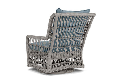 Lloyd Flanders - Mackinac High Back Swivel Glider Lounge Chair In Putty Finish With Unearth Mist Fabric - 2730900592068 view 2