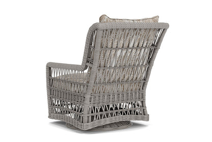 Lloyd Flanders - Mackinac High Back Swivel Glider Lounge Chair In Putty Finish With Wayfarer Dune Fabric - 2730900592073 view 2