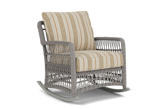 Lloyd Flanders - Mackinac Lounge Rocker In Putty Finish With Amber Waves Fabric - 2730330592044 view 1