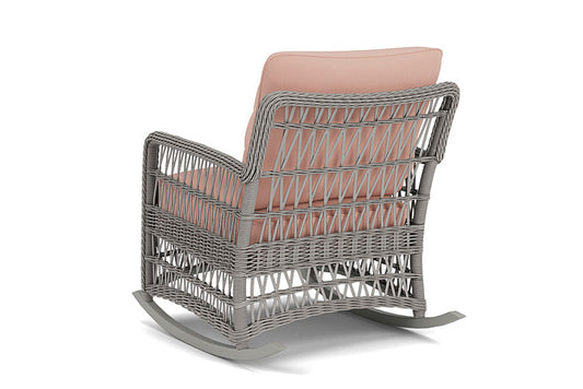 Lloyd Flanders - Mackinac Lounge Rocker In Putty Finish With Azulu Clay Fabric - 2730330592033 view 2