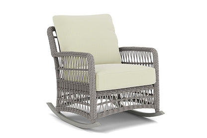 Lloyd Flanders - Mackinac Lounge Rocker In Putty Finish With Bamboo Bay Meadow Fabric - 2730330592060 view 1