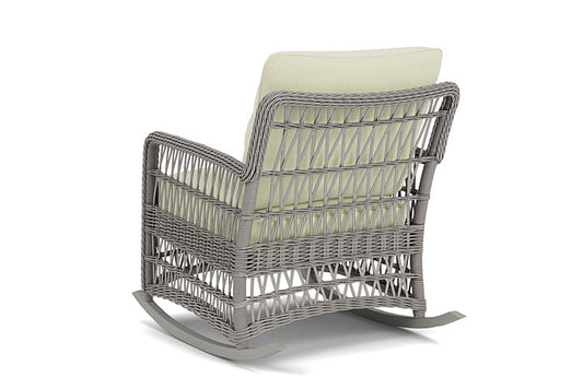 Lloyd Flanders - Mackinac Lounge Rocker In Putty Finish With Bamboo Bay Meadow Fabric - 2730330592060 view 2