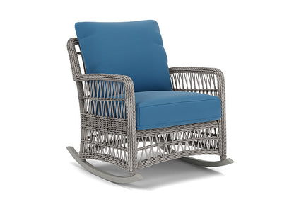 Lloyd Flanders - Mackinac Lounge Rocker In Putty Finish With Bamboo Bay Sky Fabric - 2730330592007 view 1