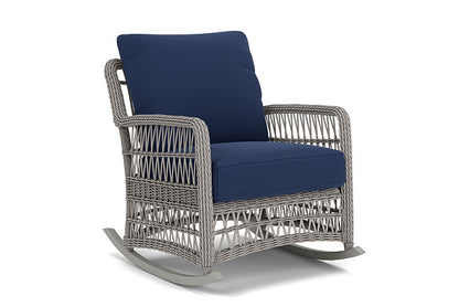 Lloyd Flanders - Mackinac Lounge Rocker In Putty Finish With Beach Navy Fabric - 2730330592013 view 1