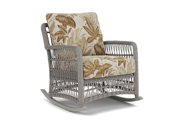 Lloyd Flanders - Mackinac Lounge Rocker In Putty Finish With Botanic Willow Fabric - 273033059164 view 1
