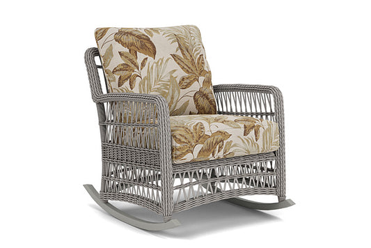 Lloyd Flanders - Mackinac Lounge Rocker In Putty Finish With Botanic Willow Fabric - 273033059164 view 1
